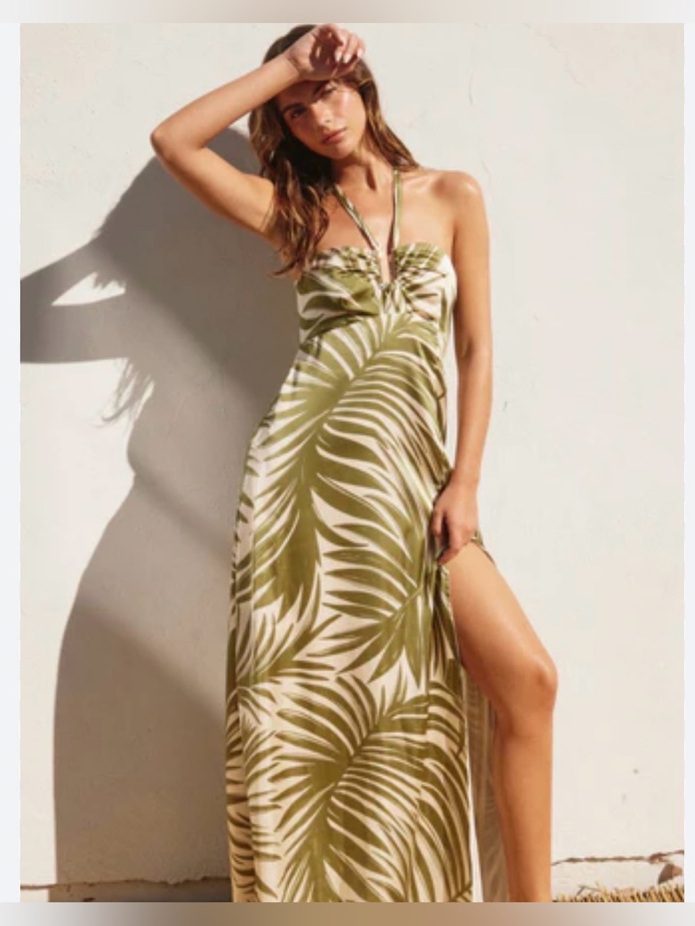 Dress Forum Palm Print Strapless Maxi Dress (also referred to as the Wild Palm